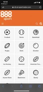 888 Sportsbook – Mobile Stats All Sports