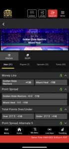 Golden Nugget Sportsbook – Mobile App Single Game