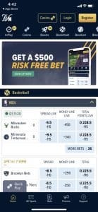 William Hill Sportsbook – Mobile Homepage