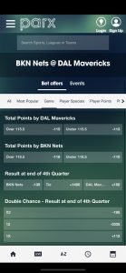 Parx Sportsbook – Mobile Game Props