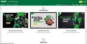 Unibet Sportsbook – Website Promos