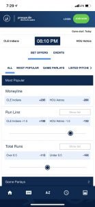 TwinSpires Sportsbook – Mobile Single Game