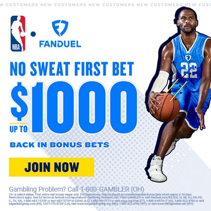 fanduel no sweat first bet up to $1,000