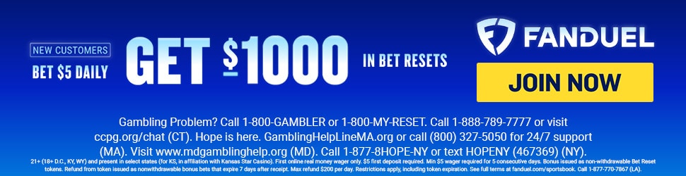 fanduel bet 5 get up to 1000 in reset bets desktop