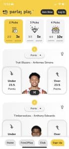 ParlayPlay Mobile – NBA More or Less