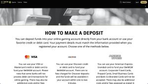 BetMGM Poker Desktop Banking