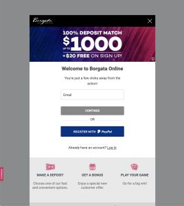 Borgata Online Casino NJ Sign Up Step 1