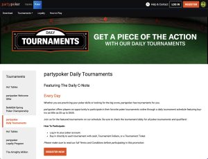 PartyPoker NJ Desktop Daily Tournaments