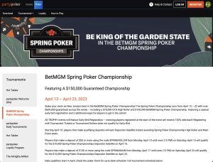 PartyPoker NJ Desktop Spring Poker Championships