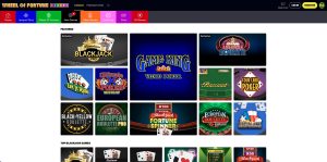 wheel of fortune casino desktop table games