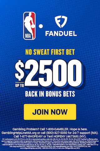 FanDuel Sportsbook Sign Up Bonus No Sweat First Bet Up to $2,500