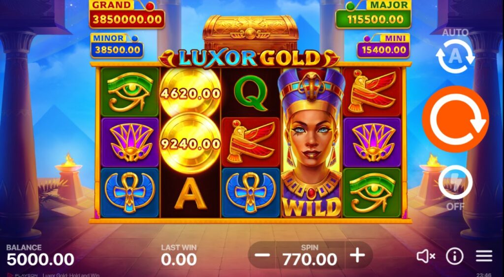 Luxor Gold Slot Gameplay