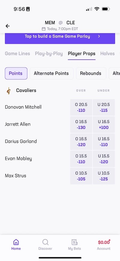 Hard Rock Bet NBA Player Props