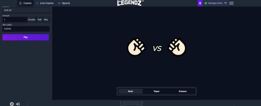 Legendz Rock, Paper, Scizzors