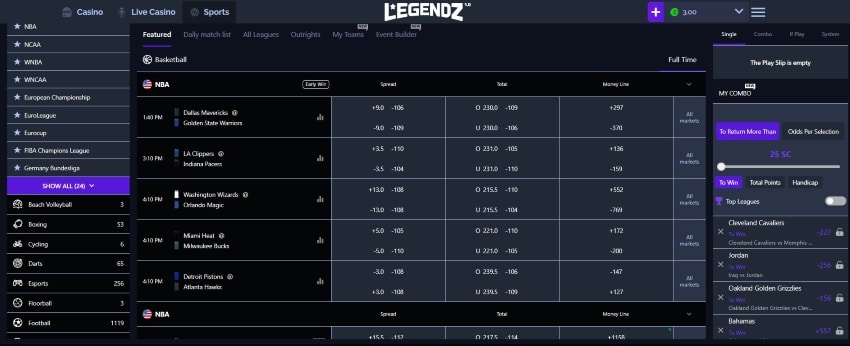 Legendz Sportsbook