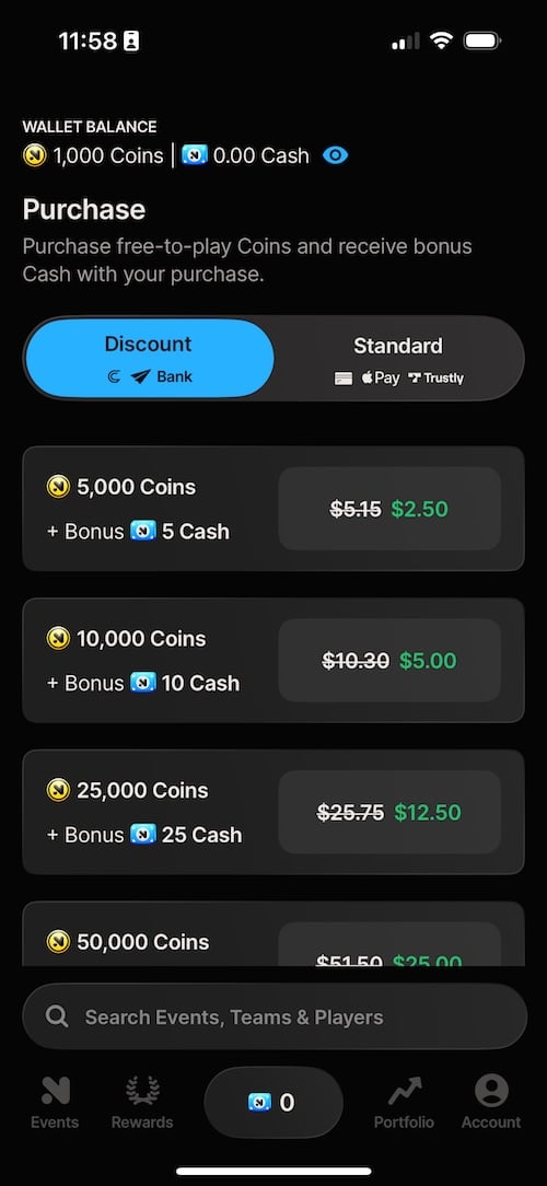 novig coin store