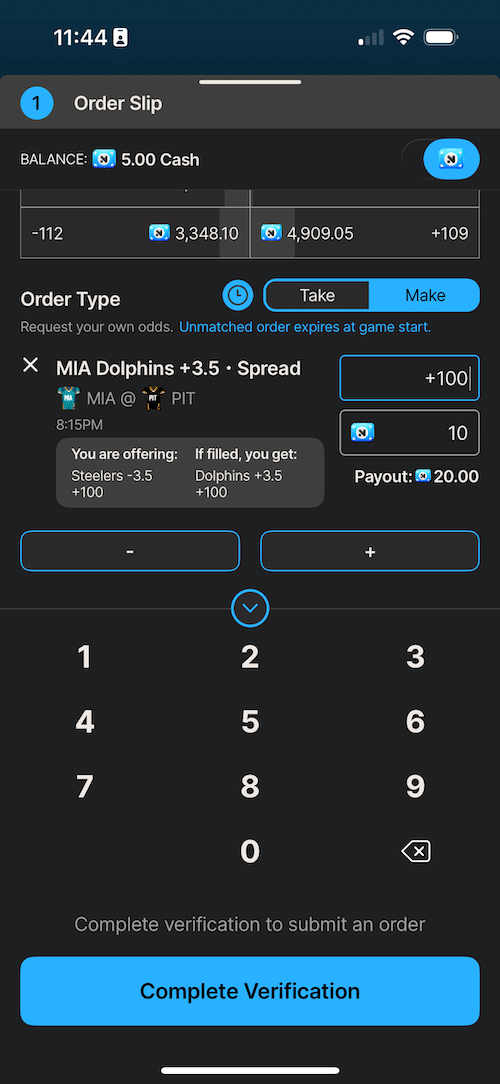 novig make betslip