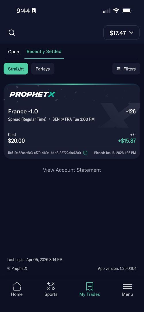 ProphetX recently settled straight